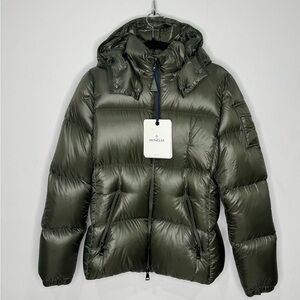 Moncler Fourmine Giubbotto Jacket Khaki Green Women’s Size 1/Small
